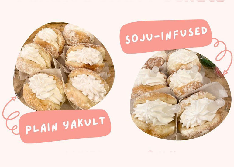 soju, yakult donuts, bunappetite.ph
